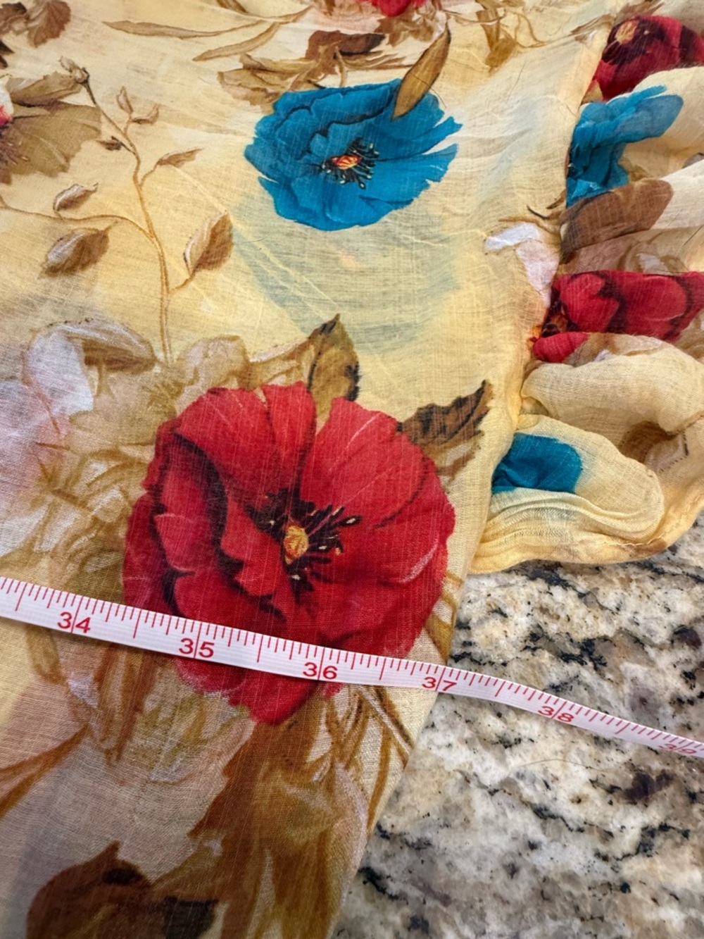 Umgee floral semi sheer swimwear beach coverup SZ M/L - Picture 9 of 11